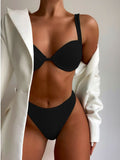 Znbbw Waisted Bikini Push Up Swimsuit Female Bikini Set Sexy Women Swimwear Bathing Suit Swimming Suits Beachwear