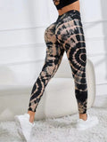 Znbbw Dye Leggings High Waist Elastic Yoga Pants Seamless Push Up Tights Fitness Women Sport Gym Training Running Leggings Femme