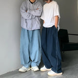 Znbbw Wide Leg Cargo Pants 2023 Streetwear Baggy Jeans New Spring Summer Men Trousers Korean Fashion Loose Straight Brand Clothing