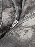 Znbbw TRAF Autumn Winter Pant Print Pockets Cargo Pant For Women High Waist Spliced Button Streetwear Loose Pants Female