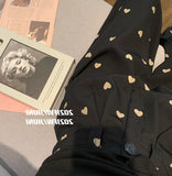 znbbw Pants Women Heart Print Retro Lovely Autumn Loose Fashion Feminine Basic High Waist Street Style Harajuku Mopping Trouser