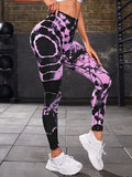 Znbbw Waist Yoga Leggings For Women Gym Pants Tie Dye Seamless Workout Sexy Leggings Push Up Running Trousers