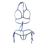 Znbbw Sexy Sling Hollow Lotion String Open file Thong girl Sunbathing spa swimwear women swimsuit biquini bikinis monokini