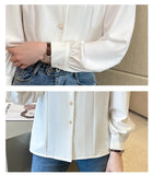 Znbbw Long Sleeve White Blouse Tops Women Shirts Blouse Women Blusas Mujer De Moda 2023 Doll Collar Chiffon Blouse Shirt E675