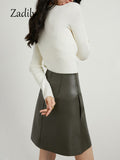 znbbw 2023 Winter New Bottoming Women Sweater Korea Style Slim Long Sleeve Hollow Out O Neck Strecth Ladies Knit Basic Pullover