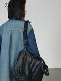znbbw 2023 Spring Vintage Long Sleeve Women Denim Shirt Oversize Button Solid Color Patchwork Woman Blouse Female Clothing Tops