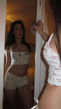 znbbw Floral Print Tank Crop Tops & Shorts Retro Aesthetics Fairycore Grunge Y2K 2 Piece Set Chic Women Homewear Clothes Tee 912