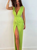 Znbbw Backless Maxi Dress Women 2023 Summer Sexy Evening Party Sleeveless Bodycon Long Dresses Elegant Birthday Nightclub Clothes