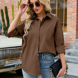 Znbbw Fashion Cotton Blouses Women Casual Loose Long Sleeve White Shirt Woman Button Up Solid Lady Office Tops Blusas 24911