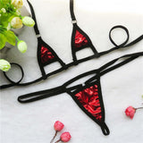Znbbw bikini Sexy swimwear women swimsuit women biquini mini bikinis Bright patent leather Solid color Hollow out Triangle Thong