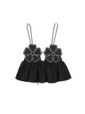 Znbbw TRAF Y2K Sexy Bra Top Women Camis 2023 Summer Sleeveless Backless Flowers Rhinestones A-Line Crop Top Female Tanks