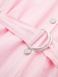 Znbbw TRAF Pink Shirt Dress Woman Belt Long Dress Women Midi Summer Dresses Woman 2023 Elegant Women Dresses