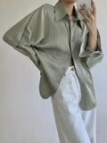 znbbw 2023 Summer Elegant Long Sleeve Women Shirt Vintage Button Up Stripe Loose Ladies Shirts Fashion Office Female Clothing