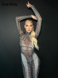 Znbbw Women Sexy Long Sleeve Mesh See Through Bodycon Party Club Long Dress 2023 Fall Clothing Wholesale Items For Business