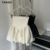 znbbw Women Sexy Backless Strapless Solid Color Tube Tops 2023 Summer Beach Style Slim Fit Cropped  Folds Party Club Shirt