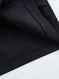 Znbbw TRAF 2023 Spring Summer Black Elegant High Waist Skirts Women Irregular Back Zipper Office Mini Skirts