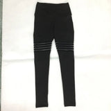 Znbbw Black Leggings Fitness Solid Sexy Mesh Patchwork Legging High Waist Striped Leggins Large Elasticity Jegging