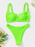 Znbbw Up Bikinis 2023 Sexy Women Swimsuit Female Swimwear Criss Bikini Set High Waisted Bathing Suit Swimming Suit