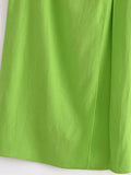 Znbbw TRAF Female Sexy Solid Halter Dress Women Backless Sleeveless High Waist Dresses 2023 Summer Ladies Party Evening Dress