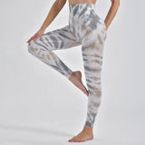 Znbbw style Women Tie Dye Seamless Yoga Pants High Waist Booty Lifting Leggings Gym Tights Workout Running Activewear