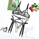 Znbbw Transparent Lingerie Fetish Sissy Seamless Underwear Uncensored Tulle See Through 3-Piece Intimate Bilizna Set Of Sex