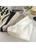 znbbw Summer Korean Causal High Waist Solid Color Suit Shorts Women's New Fashion Elegant Wide Leg Female Shorts Bottoms