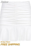 Znbbw Y2K White Halter Top Women Cami Backless Sexy Summer Crop Tops Sleeveless Camisole Lacing Cropped Female Tops Streetwea