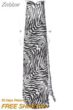 Znbbw Spaghetti Strap Side Split Beach Dress Summer Sundress Women Clothes Elegant Zebra Back Open Club Party Dresses