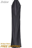 Znbbw TRAF 2023 Summer Women Tight Neck-mounted Long Dress Sexy&Club Style Silk Satin Texture Slim Fit Solid Halter Long Dress