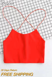 Znbbw Sexy Women Vest Crop TopSleeveless Tanks Beach Women Sports Tank Tops Bodycon Party Backless Spaghetti Straps Clubwear