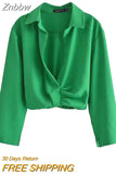 Znbbw ZBZA Skirts Womens 2023 Two Piece Set Linen Blend Cropped Women Shirt Draped Skirt Autumn Fashion Casual Dress Sets
