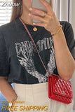 Znbbw Graphic T-Shirts for Women Casual Letter Print Vintage Tee Shirt Female Fashion Tees Tops Shirts 2023 Summer Clothes