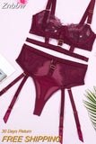 Znbbw Sensual Lingerie Woman Hot Sexy Hollow Out Bra Lace Briefs Sets Push Up Underwire Exotic Costumes Porn Lace Underwear
