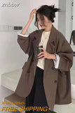 znbbw 2023 Autumn Casual Long Sleeve Blazer Women Korean Style Oversize Ladies Suit Blazers Work Female Clothing Jacket Coat