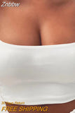 Znbbw Womens Summer Camis Tanks Tops Sleeveless Cotton Bustier Unpadded Bandeau Bra Vest Crop Top Seamless Tees