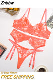 Znbbw Sexy Lingerie Exotic Costumes Lace Transparent Underwear Women Sensual Lingerie Woman Porn Erotic Lingerie 3 Pieces