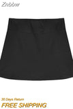 Znbbw women's fashion mini skirt y2k dark casual short skirt Cute irregular split casual simple high waist elastic sports skirt