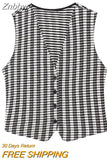 Znbbw TRAF Spring Autumn Vest Women Pants Suits Single Breasted 2piece Suits 2023 Women Casual Long Pant Suit Women Sets