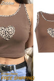 Znbbw Summer Sexy Backless Tie Up Bandage Crop Top Women Short Sleeve Vest Tee Fashion Casual Hollow Out Slim Tank Top Y2K Clothes