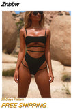 Znbbw Swimwear One Piece Swimsuit Women Backless Brazilian Summer Swimsuit Sport Bodysuit Beach Bathing Suit Swim Thong