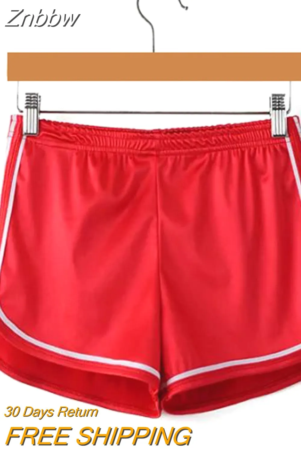 Znbbw Women Shorts Summer Silk Slim Beach Casual White Egde Shorts Hot - Image 8