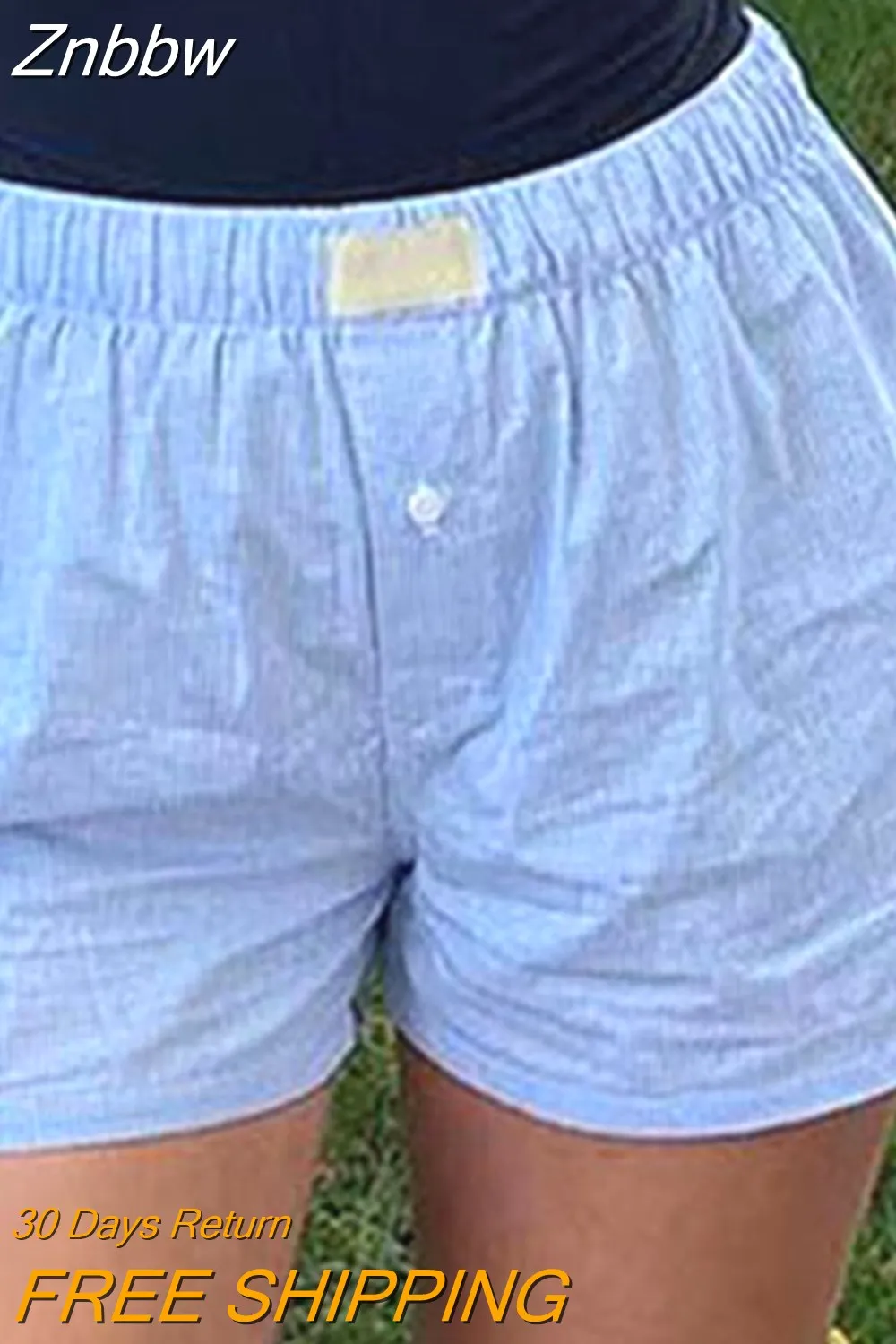 Znbbw Women's Y2k Pajamas Shorts Cute Plaid Pj Short Pants Flannel Lounge Sleep Shorts Bottoms Elastic Waist Baggy Boxers Tracksuit 0410 - Image 7