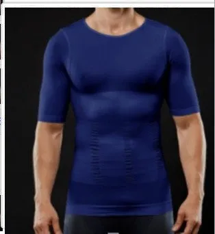 Znbbw Style Slim Men's Body Slimming Short Sleeves Belly Collection Belly Collection Beer Belly A Generation Of Hair