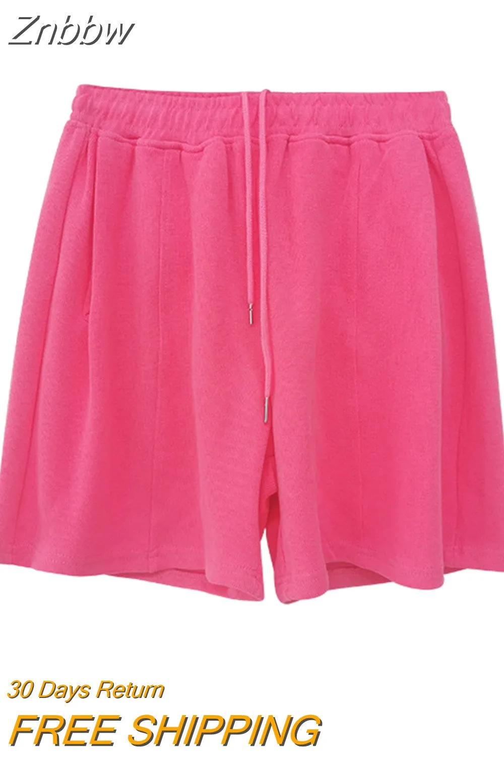 Znbbw Women Tracksuit Summer Cotton Shorts with T-shirt Casual Two Piece Sets Loose Pants Suits Top Woman Elastic Waist Shorts Outfits - Image 9