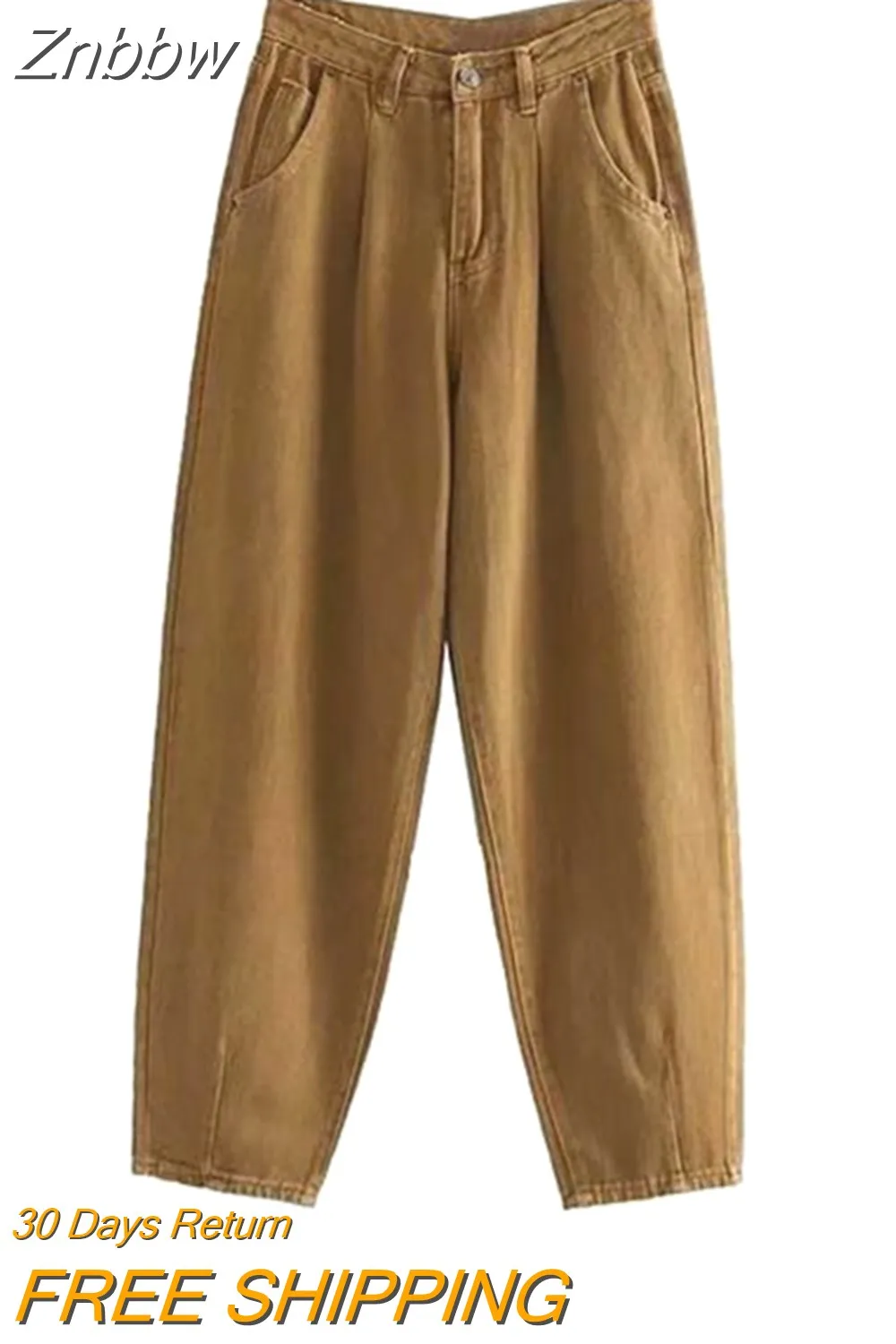 Znbbw ZBZA Spring Summer Woman High Waist Jeans For Women Denim Harem Pant Women Jeans Loose Trousers Vaqueros Mujer - Image 4