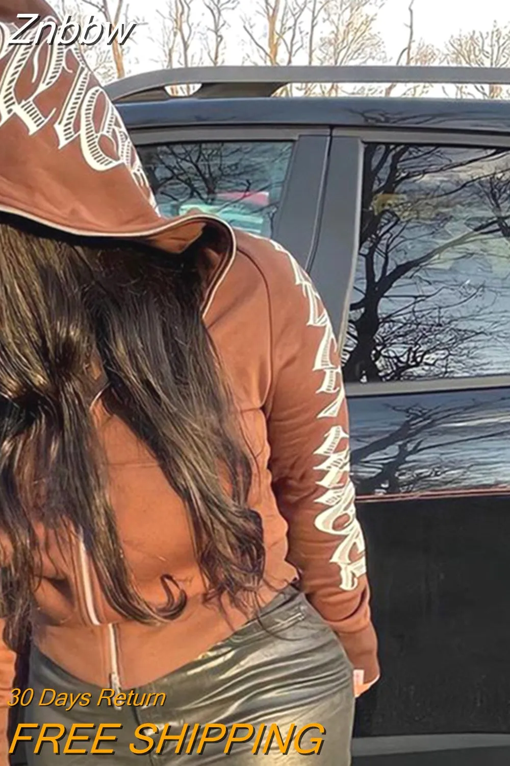 Znbbw Zip Hoodie 2023 Rhinestone Skeleton Sweatshirt Woman Sport Coat Gothic Long Sleeve Oversized Hoodie Y2k Punk Grunge Jacket - Image 19