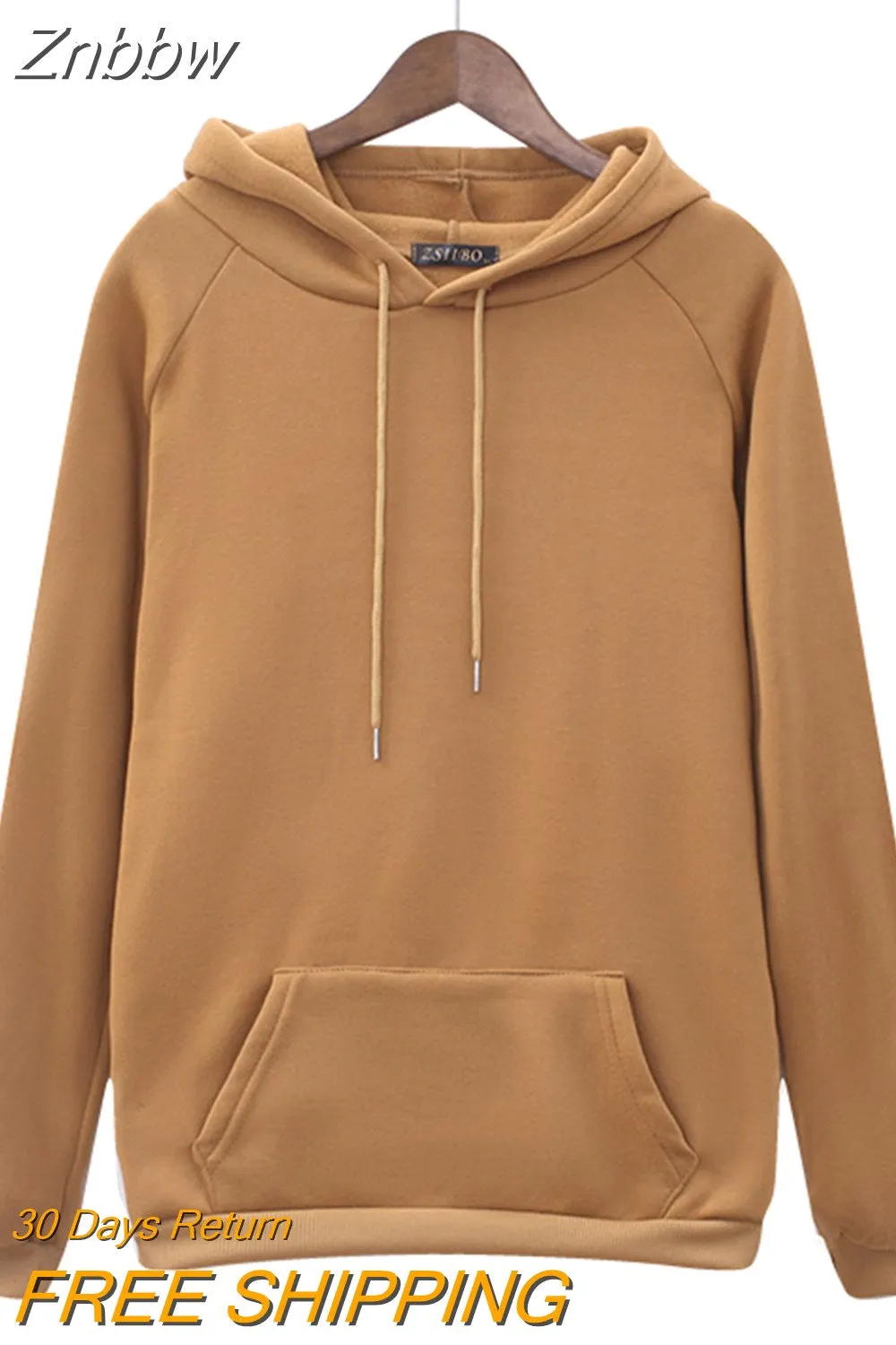 Znbbw ????????? velvet Black Hood Hoodies Ladies Long Sleeve Casual Hooded Sweatshirt Dress Pullover ?????????? women Sweatshirt - Image 6