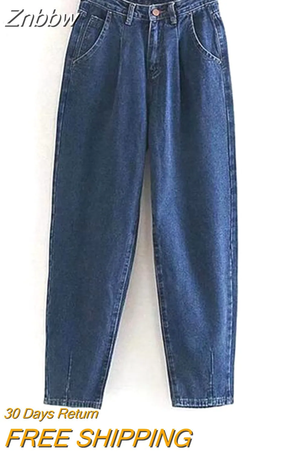 Znbbw ZBZA Spring Summer Woman High Waist Jeans For Women Denim Harem Pant Women Jeans Loose Trousers Vaqueros Mujer - Image 5