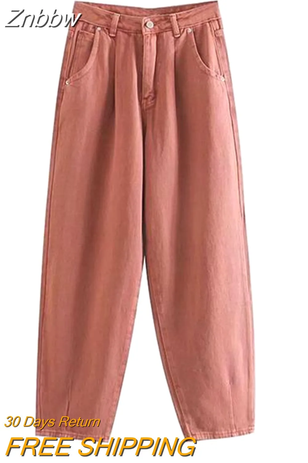 Znbbw ZBZA Spring Summer Woman High Waist Jeans For Women Denim Harem Pant Women Jeans Loose Trousers Vaqueros Mujer - Image 7