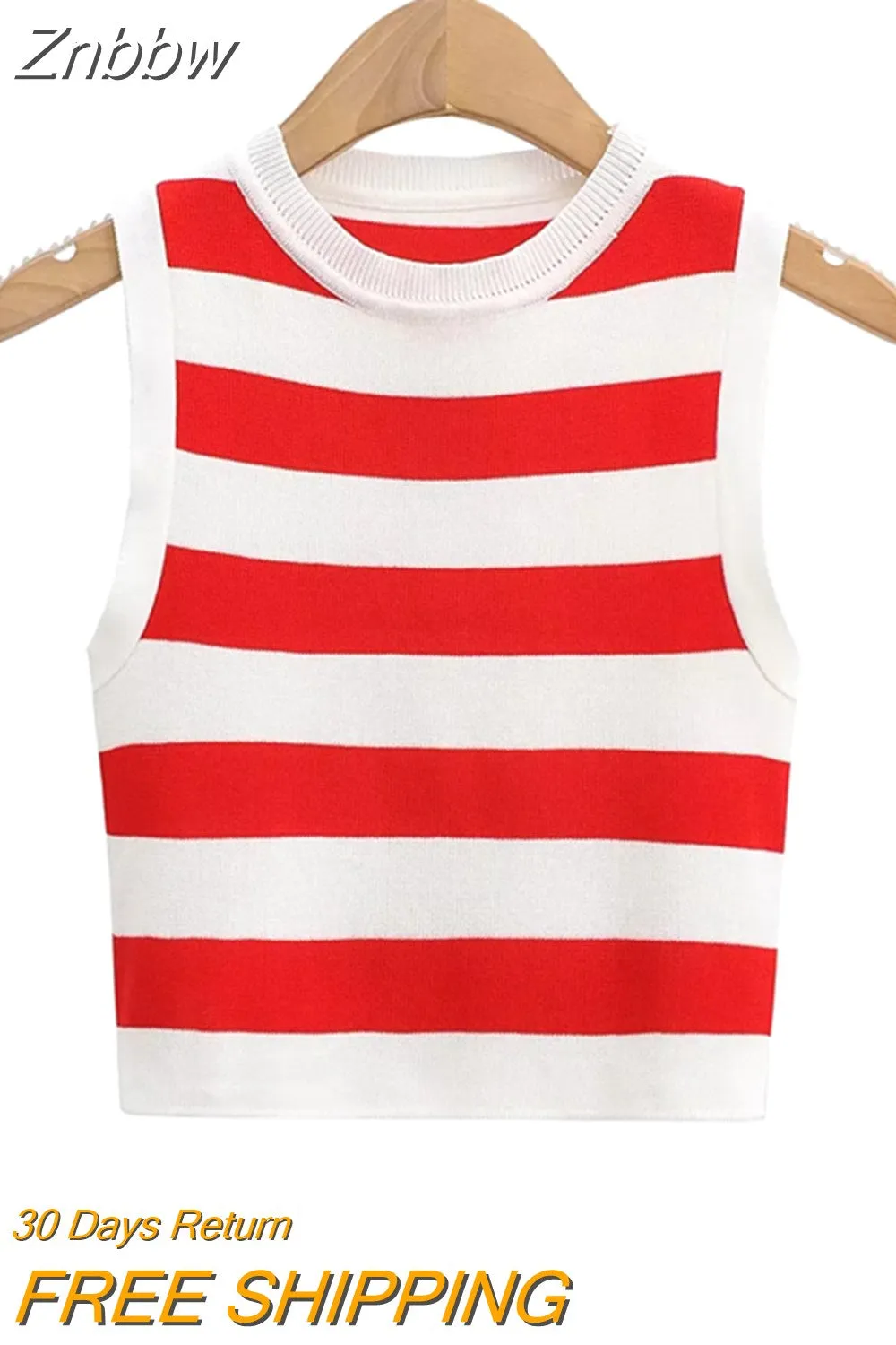 Znbbw Women Off Shoulder Tank Top Summer Knit Ribbed O Neck Sleeveless Skinny Vests 2023 Sexy Solid Basic Tops 202304 - Image 3